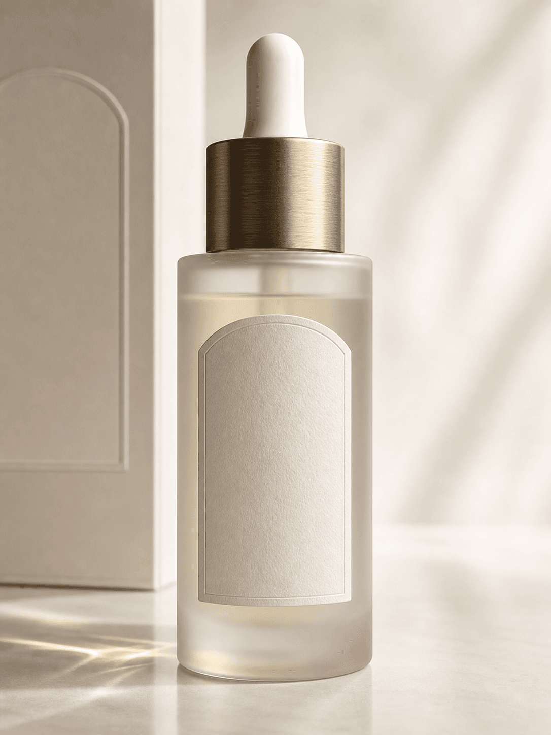 Front label design mockup