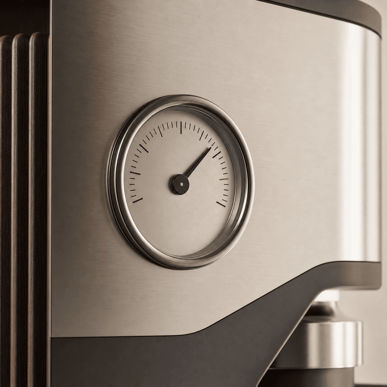 Close-up of pressure gauge