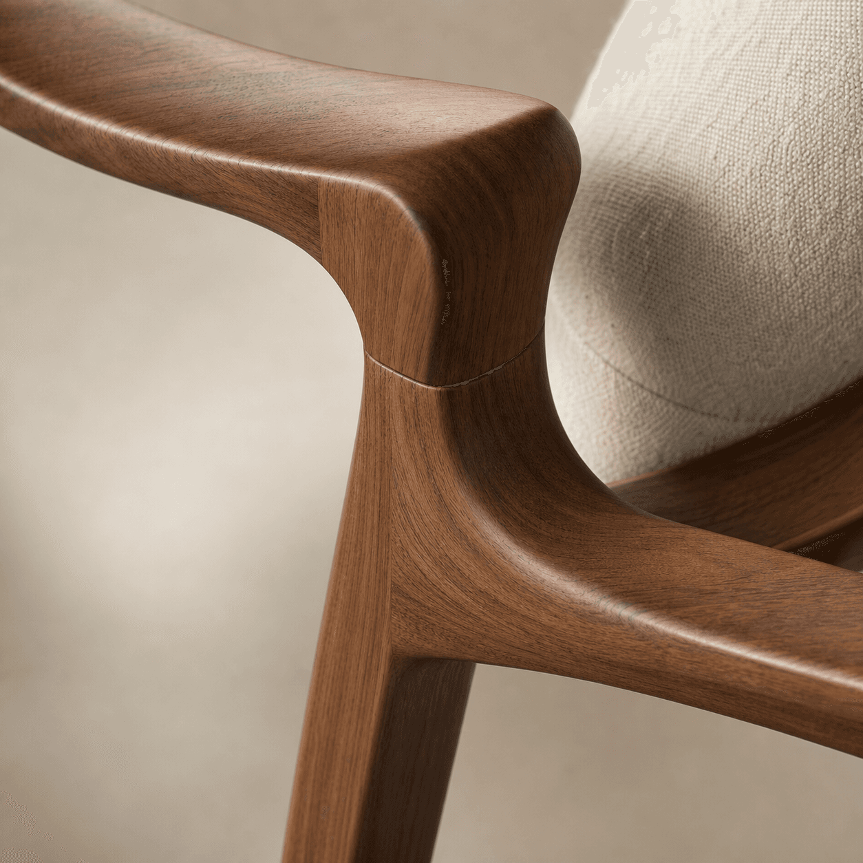 Close-up wood joint