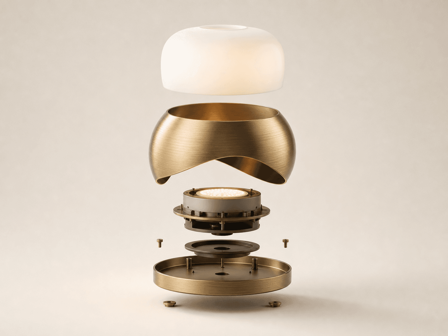 Exploded lighting object concept
